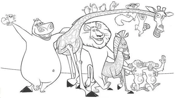 Madagascar Coloring Pages 1